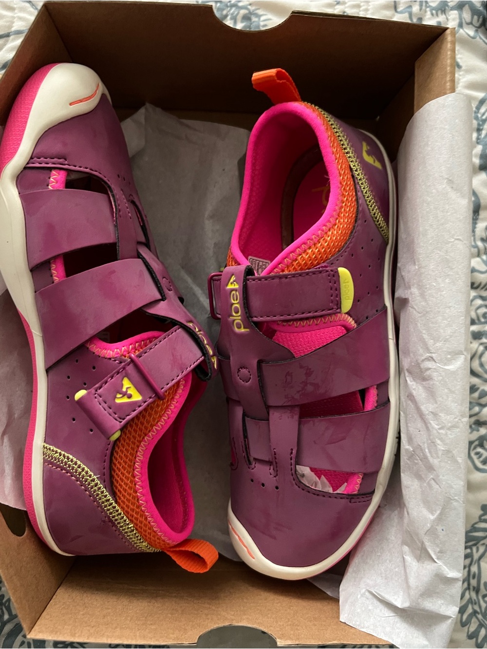 PLAE Kids Sneakers in Purple, Pink and Orange